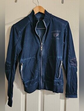 Parasuco Navy Zip-Up Track Jacket